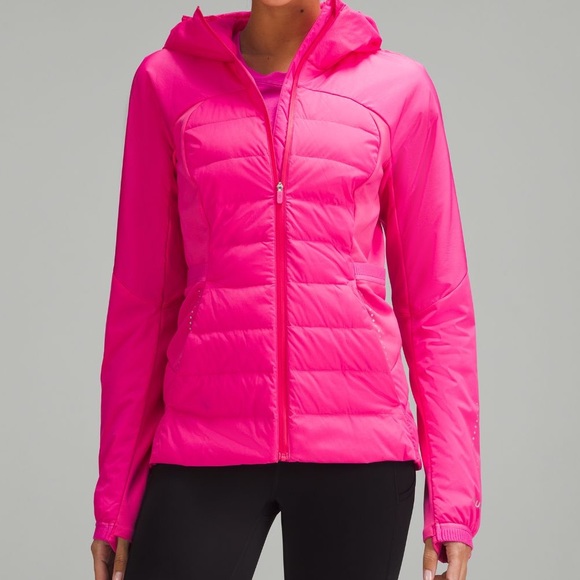 Lululemon Down for It All Puffer Jacket SONIC PINK Size 6 12 Hood NWT perfect - Picture 4 of 4
